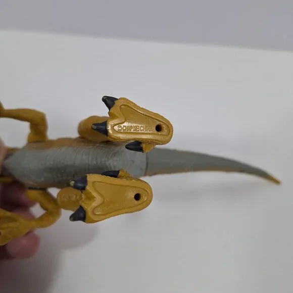 Chap Mei Dinosaur T Rex Figure 7.5" Moveable Joints Tan & Black - Picture 10 of 12